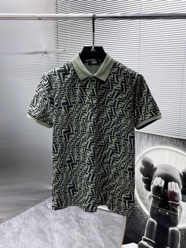 芬迪 Fendi 2025Ss夏季新款 翻领短袖T恤 polo衫，高端版本！专柜定制面料 透气舒适度高，细节无可挑剔，品牌元素设计理念，体现高品质。手感细腻柔软