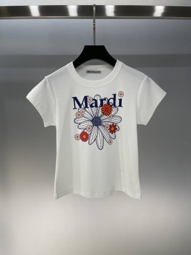 独家首发原单品质 Mar*25 新款雏菊花朵Logo字母图案印花修身短款圆领短袖T恤！时尚潮流必备 单穿内搭都！均码