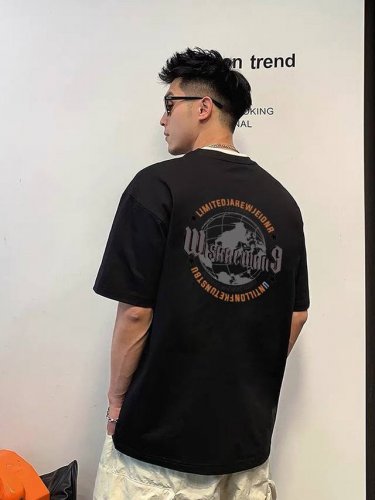 260G重磅纯棉 Nike 耐克 Nk 地球 美式复古 短袖T恤 男女同款 半袖 情侣款 面料工艺： 1.260G重磅纯棉，100%棉，恰到好处的克重，上身有型