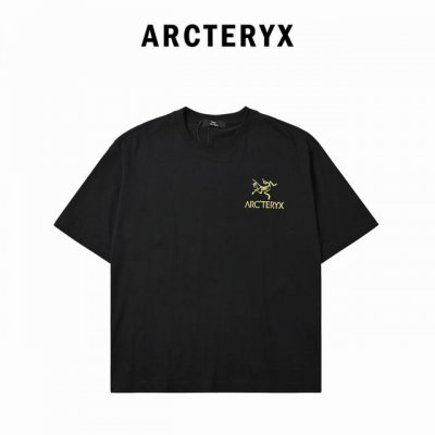 arcteryx 始祖鸟 蛇年限定前后大Logo字母短袖T恤 小红书热门爆款｜明星网红同款穿搭 1面料采用260克纯棉双纱面料 柔软亲肤、透气性强，定位裁剪工艺