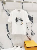 Loewe 罗意威 320克圆领短袖T恤 印花月球搭配刺绣小兔Logo工艺 官方同步 1:1原版开模 时尚个性 百搭潮流 纯原品质 原版洗水面料 吊牌 领标 水