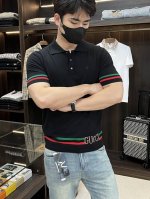 主推 Gucci 独家专供春季新款古驰时尚休闲翻领短袖，桑蚕丝针织起脚短袖，凉爽透气吸汗原单工艺高端欧版原单T恤，潮流时尚休闲半袖 透气舒适度高，细节无可挑剔，