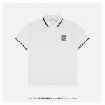loewe 罗意威 25Ss 花标刺绣拼色Polo短袖 面料采用 克重精梳棉，定制32支1*1螺纹，成衣两遍水洗处理，面料舒适亲肤无异感，定制定染面料，纺织密度