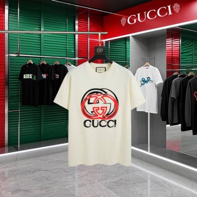 上新款号：G768 Gucci~古驰 2025新款高品质圆领短袖T恤 袖口车有进口绣花标 定制定染,手感非常舒服 超级百搭好看的一款短袖 三标齐全 非市场普通版