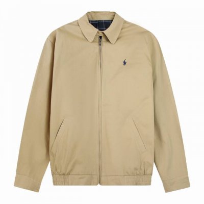 新款上新 Ralph Lauren 拉夫劳伦 Ss 经典老钱风立领行政拉链夹克外套 胸前精美小标刺绣 中性设计 男女百搭 内里定制格纹 复刻原版 颜色:黑色 藏
