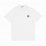 Loewe 罗意威 2025新款 经典Logo刺绣 男女同款 休闲polo衫 定制珠地棉面料 进口田岛机刺绣工艺 领标吊牌主唛三标齐全 颜色：白色 尺码：M-X