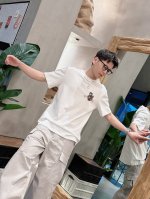 巴黎世*Balenciaga 25Ss春夏新款首发专柜最新款短袖圆领T恤 手绘工艺 高端订制 设计前卫时尚 品牌Logo重工艺设计 高端定制240克面料.手感柔