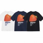 上新款号 S016 stussy 斯图西 草莓字母印花圆领套头短袖T恤 原版打造 细节高控 -面料精选230G纯棉面料 手感柔软舒适 吸汗透气. -百搭款 原单