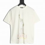 Balenciaga巴黎世家Blcg 自由女神短袖T恤 独家定织定染布料 质感柔软舒适 重工磨烂工艺 后背绣花 前幅数码直喷工艺 Os落肩宽松版型 春夏最新砖柜