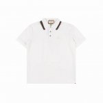 gucci 古驰 25Ss 双G字母小标压胶短袖polo衫 双面丝光长绒棉进口珠地面料 质感柔软细腻爽滑 舒适透气凉爽 且久穿久洗不褪色不变形 进口田岛机刺绣