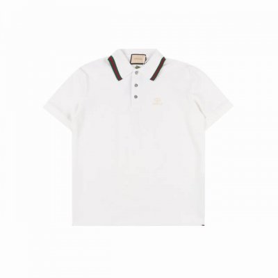 gucci 古驰 25Ss 双G字母小标压胶短袖polo衫 双面丝光长绒棉进口珠地面料 质感柔软细腻爽滑 舒适透气凉爽 且久穿久洗不褪色不变形 进口田岛机刺绣
