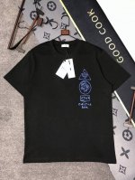 P110 Dior 25S夏款 颜色 黑色 白色 尺码 S M L Xl 前后印花 280G精梳紧密棉 高品质 男女同款