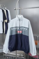 巴黎世家 Blcg 25Ss 82三拼色红双环印花拼接冲锋衣夹克 轻奢主义 男女日常通勤穿搭必备单品 正确版本 随意对比 详细特征 定制防风牛津面料 面料整体做