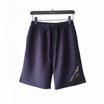 实拍细节图+尺码表 prada 普拉达 下摆拉链三角标Logo标识五分裤 高品质纯棉 面料、特别手感、超级质感 舒适柔软透气 休闲宽松版型 潮流男女同款 短裤