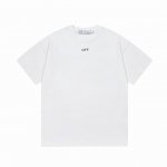 OFF-WHITE 月球背面~大LOGO印花 原版面料 官方同款 短袖T恤 定制 同缸染面料 手感非常舒服 春夏最新版本 颜色: 白色 尺码：XS~L