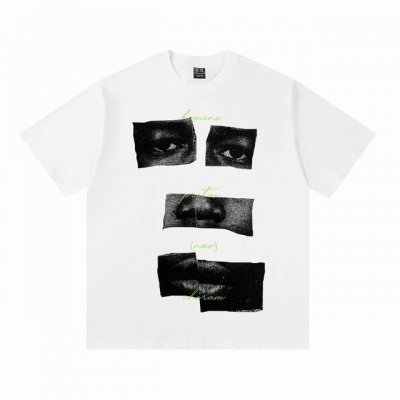 Vt2556 复古美式短袖T 颜色：白色 码数:S-Xl