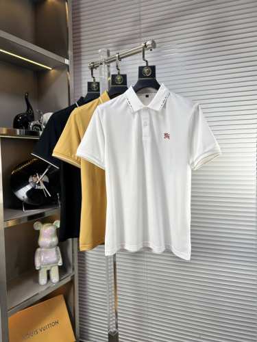 bbr*巴宝莉 Ss25夏季新款翻领Polo衫 高品质珠地棉材质 雍容华贵的品牌风格，客供进口面料 做出来的衬衫也是版型垂顺挺括，并且还抗皱抗起球，贴身穿着也是