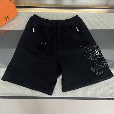 纯原臻品 顶级原版复刻 Burbberry巴宝莉2025Ss新款战马刺绣休闲短裤 原版面料高版本高品质 网红明星同款 定制400克重博鳞大卫衣面料 战马Logo