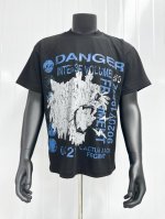 Tr09 travis Scott Cactus Jack X Fragment Design联名款 虎头字母印花图案短袖T恤 小领口设计 热固油墨印花 高街复