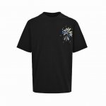 chrome Hearts 克罗心 彩绘花瓣短袖 采用直喷进口机器印花 五金辅料均开磨定制 正确配置 黑色2025克罗心正品包装 克定制定染双纱棉 版型大 宽松