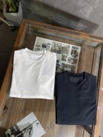 春夏新款路家宽松休闲短T，地图针刺绣图，黑色白色M-Xxxl