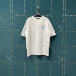 100 路易威登 1V 25Ss 员工限定左胸小地球印花短袖T恤 Lv007 轻奢主义 男女日常通勤穿搭必备单品 正确版本 随意对比 详细特征 · 260克10