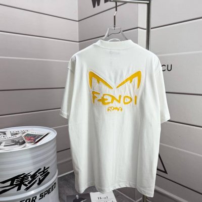 Fend* 芬迪* 2025春夏新款短袖T恤 重磅纯棉 镂空贴布刺绣 颜色 黑色 白色 尺码 S 90-130斤 M -150斤 L 140-165斤 Xl 1
