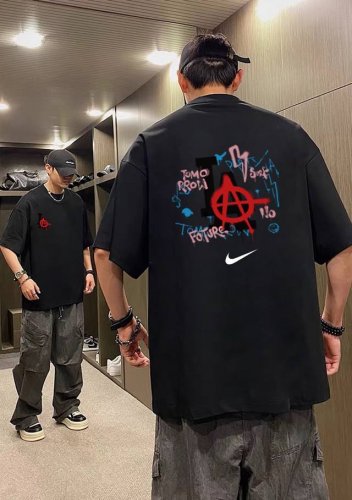 260G重磅纯棉 Nike 耐克 La 涂鸦个性 彩色Logo 短袖T恤 男女同款 半袖 情侣款 面料工艺： 1.260G重磅纯棉，100%棉，恰到好处的克重，