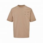 maison Martin Margiela 马吉拉25Ss 后背数字重影印花短袖 重磅精梳280G纯棉双纱面料 3D数码直喷工艺 螺纹定织定染通肩拉条工艺增加