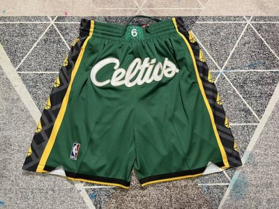 款号K41 顶级刺绣版本 实拍图 Just Don Nba 塔图姆布朗同款凯尔特人绿色复古刺绣高街短裤 Just Don Nba 球队球裤系列单品 -定制优质网