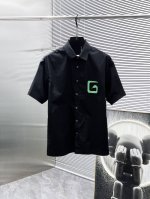 纪梵希 Givenchy 2025Ss新款男士短袖袖 衬衫 衬衣，高端版本！专柜定制面料 透气舒适度高，细节无可挑剔，品牌元素设计理念，体现高品质。手感细腻柔软