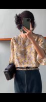 爆款高品质真丝印花工艺上衣出货啦 春季新款真丝复古印花衬衫 面料： 100%真丝 码数：S一Xxl
