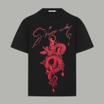 Givenchy 纪梵希 官网同款 经典蛇形Logo字母 印花双纱纯棉短袖 - 280G双纱纯棉顶级面料 手感柔软 百分百纯棉独家出货 定染硫化黑无尘处理面料