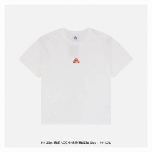 nike 25Ss 胸前Acg小标刺绣短袖 百分百纯棉 G汗布材质，透气舒适，进口机器刺绣，随意搓洗不褪色不变形，全套三标辅料齐全，百分百的重工好货，小哥哥小姐