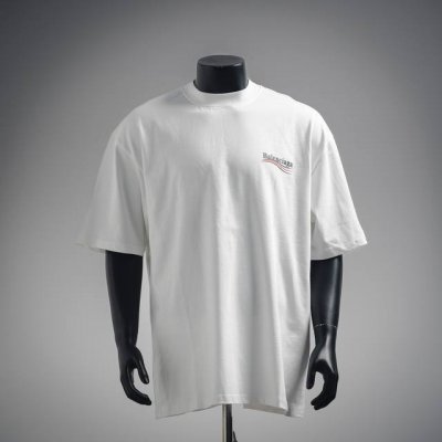 balenciaga 巴黎世家Blcg 24Ss可乐波浪印花短袖 白色 过关版本11细节品质，巴黎世新款早春宽松版型百搭，经典可乐230克双纱百分比纯棉高密度面