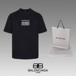 #90 顶级代工品质 Balenciaga 巴黎世家 24Ss 经典T恤短袖 不需要所谓烂大街的华丽文案 主打品质 - 面料经过2次高温缩水固色 不变形不缩水不