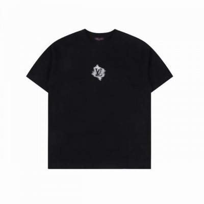 louis Vuitton 路易威登 25Ss 简约Logo刺绣短袖T恤 购入原版开模打造，全套定制辅料，所有细节完美还原 定织定染260G纯棉双纱紧密棉面料，