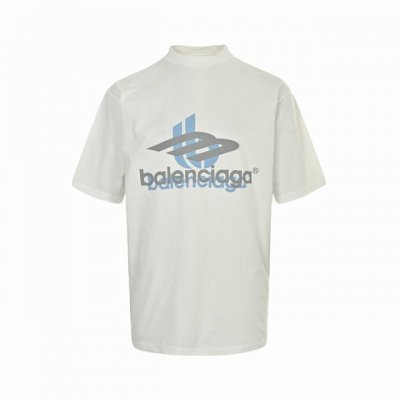 balenciaga 巴黎世家 25Ss 重叠字母Logo印花短袖 Size:Xs-L 印花: 采用进口浆料印刷，成衣普洗，领口不变形，成衣不褪色缩水。 面料: