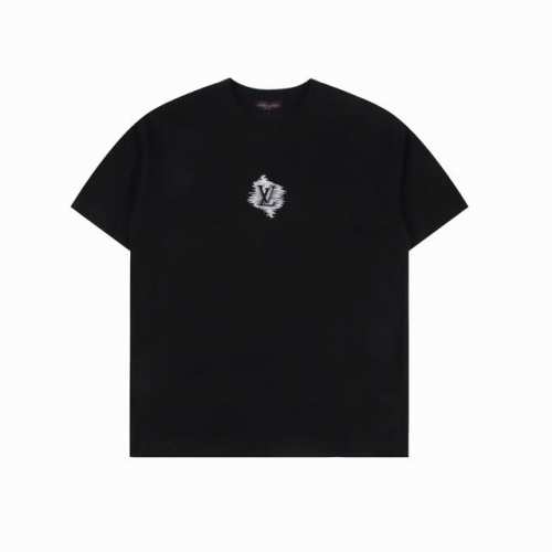 louis Vuitton 路易威登 25Ss 简约Logo刺绣短袖T恤 购入原版开模打造，全套定制辅料，所有细节完美还原 定织定染260G纯棉双纱紧密棉面料，