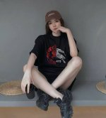 110 Burberry/巴宝莉骑士短袖 上身图