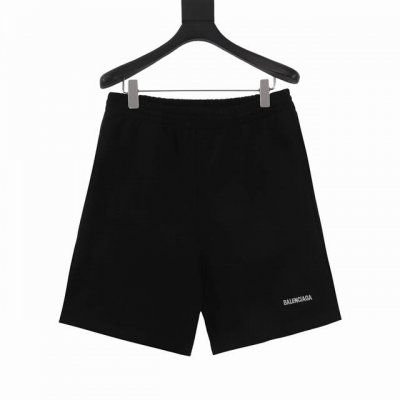 款号Y704 Balenciaga 巴黎世家 小字母刺绣短裤 购入原版对版操作，此款照搬原板品质采用面部21*21底部6支精棉赛络纺运用34寸18针进口大圆机织