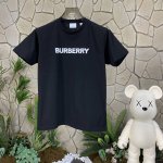 代购级 巴宝莉 Burberry博柏利 Fw 字母Logo印花圆领套头短袖 T恤 黑色 经典必入 秒杀市面上一切版本 只能说根本就不是一个级别的存在 不管是材质