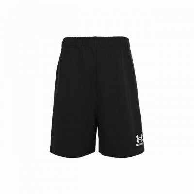 balenciaga 巴黎世家 安德玛联名刺绣徽标短裤 面料采用定制380克毛圈面料 订染颜色后整蚀毛处理 对照原版做丝滑超柔处理 布面肌理股线清晰明显 垂感一
