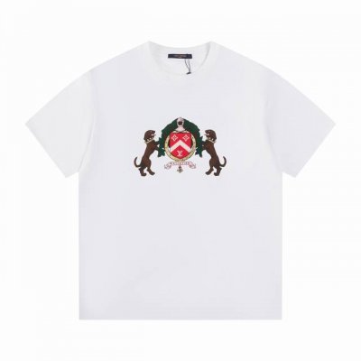 款号T58 Lv 25Ss春夏主题短袖T恤 男女同款 -采用原版280G100%纯棉面料 柔软舒适 螺纹同缸定染零色差 独家品质区别通货 欢迎对比 -颜色： -