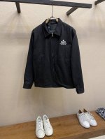 黑色新品，批380/件Prada，24Fw早秋新款三角标字母印花拉链夹克时尚李现同款外套 款式简单大气随便搭 版型也属于基础耐看 低调而不张扬小Logo刺绣，干