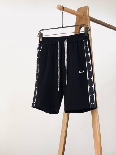 fendi 芬迪 2025Ss早春新品 小怪兽系列休闲短裤 时尚系列 独特拼料设计 抽绳休闲裤 订纱开始订染和订纺 国内某大厂出口日本 和供应几大顶级品牌的面料