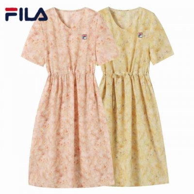 2025 夏 Fila 斐乐 法式碎花 V 领雪纺连衣裙 演绎女神范 宝子们 2025 年夏天想要秒变女神 这条法式碎花 V 领连衣裙你一定要拥有 先看看这条裙