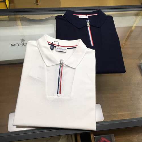 专柜新品 Moncle... 2025春夏新品 时尚polo 翻领短袖 高级定制百搭款式 任何人都可以轻松驾驭 面料全订制工艺 胸前奢华经典品牌Logo设计，非