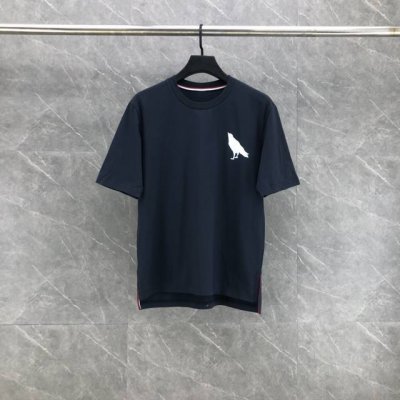 小鸟涂鸦开衩纯棉短袖 编号Aa 码数：0-5 颜色：白色、灰色、藏青、粉色、黑色