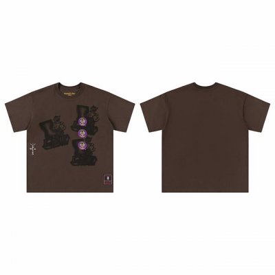 t8828 顶级品质 Travis Scott X Mitchell X Ness Lsu Tigers Seal短袖 做工精美 走线流畅 原版刺绣工艺 原版开